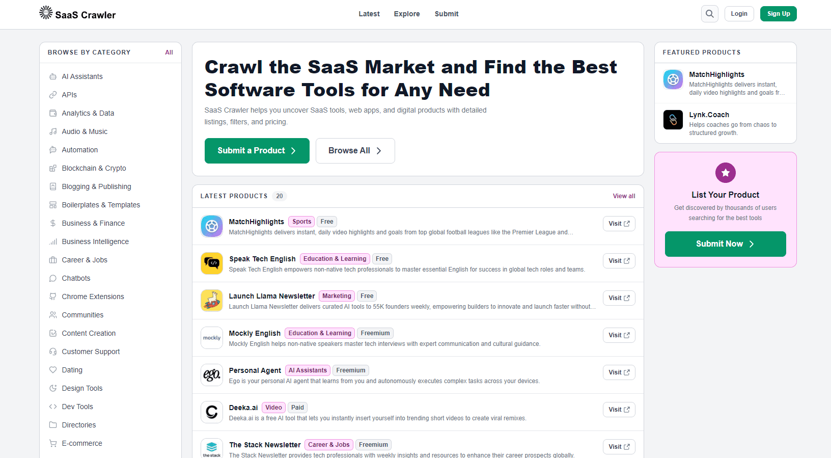 SaaS Crawler - Product Image