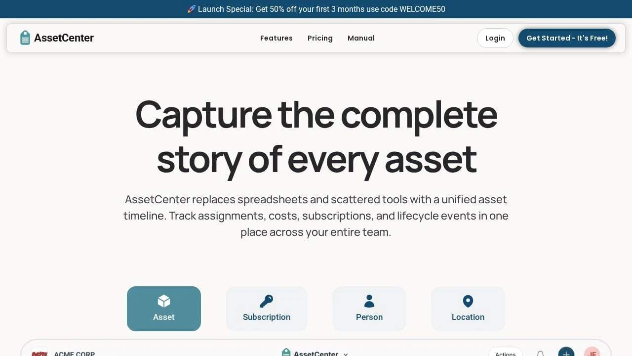 AssetCenter - Product Image