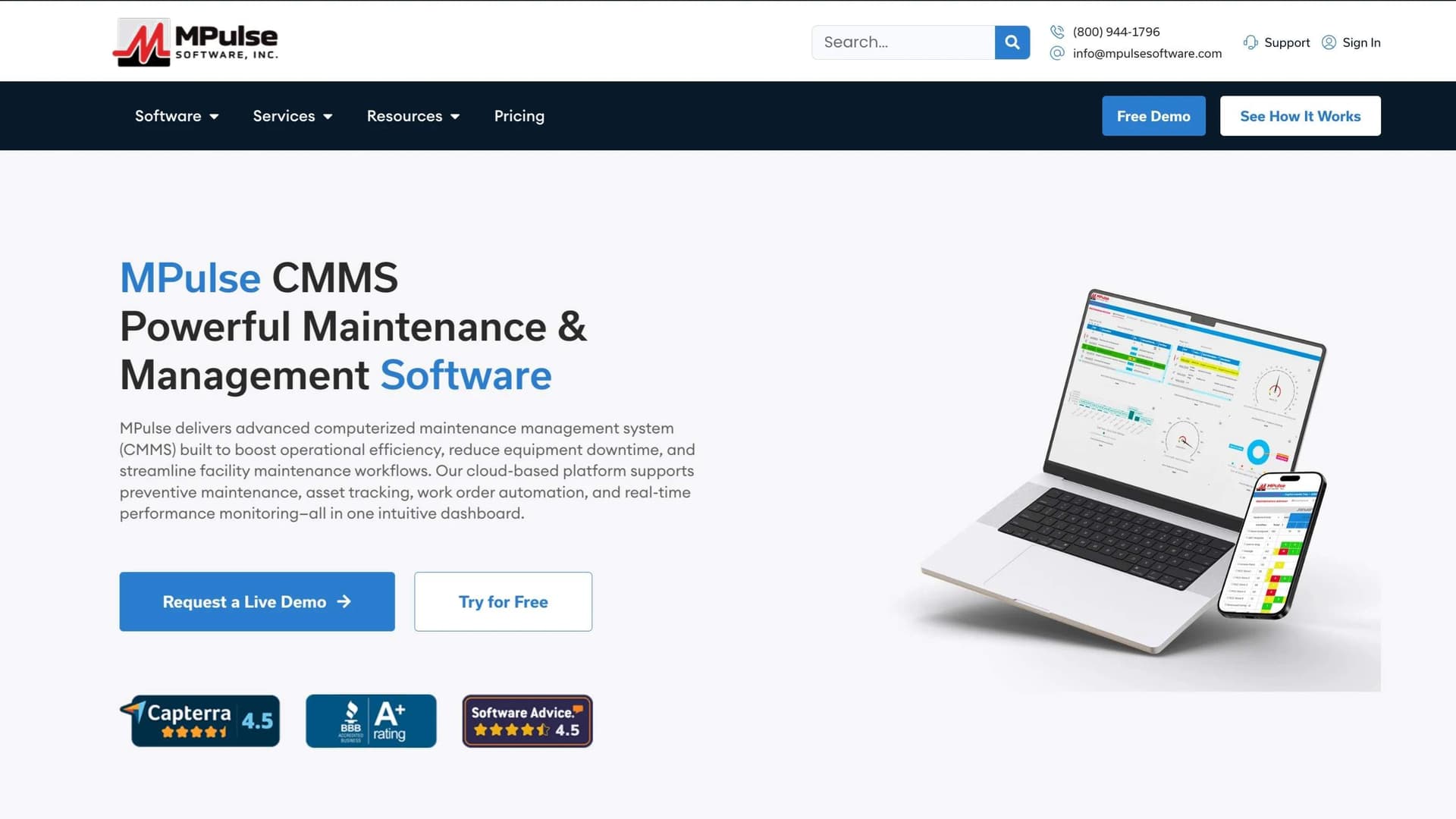 MPulse CMMS Software - Product Image