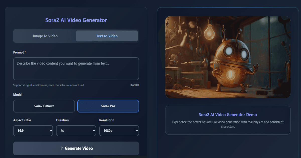 Sora2 AI - Product Image