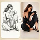 Fast Image AI Sketch to Image Logo