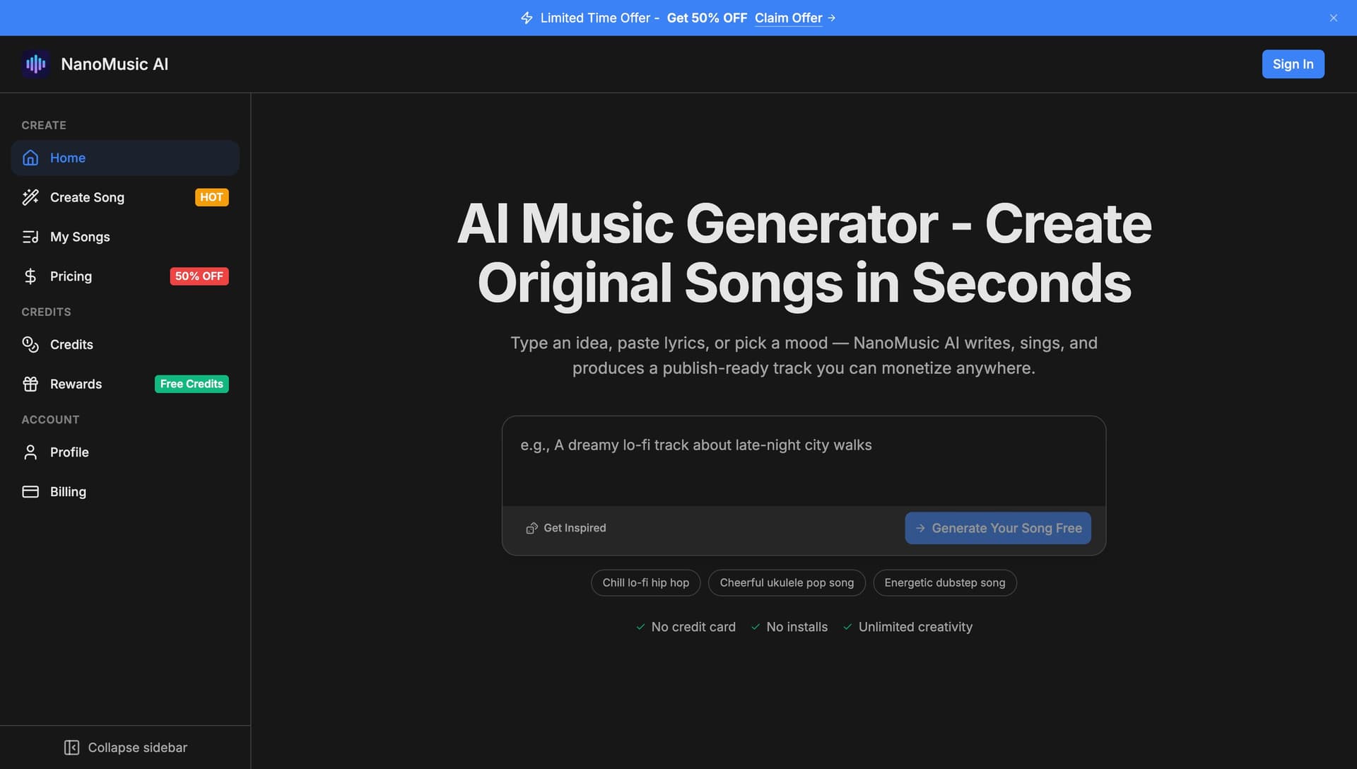 NanoMusic AI - Product Image