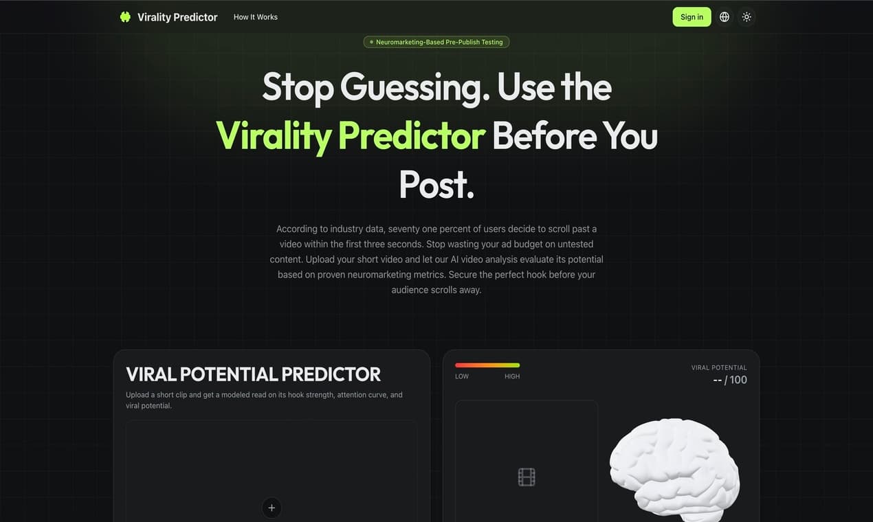 Virality Predictor - Product Image