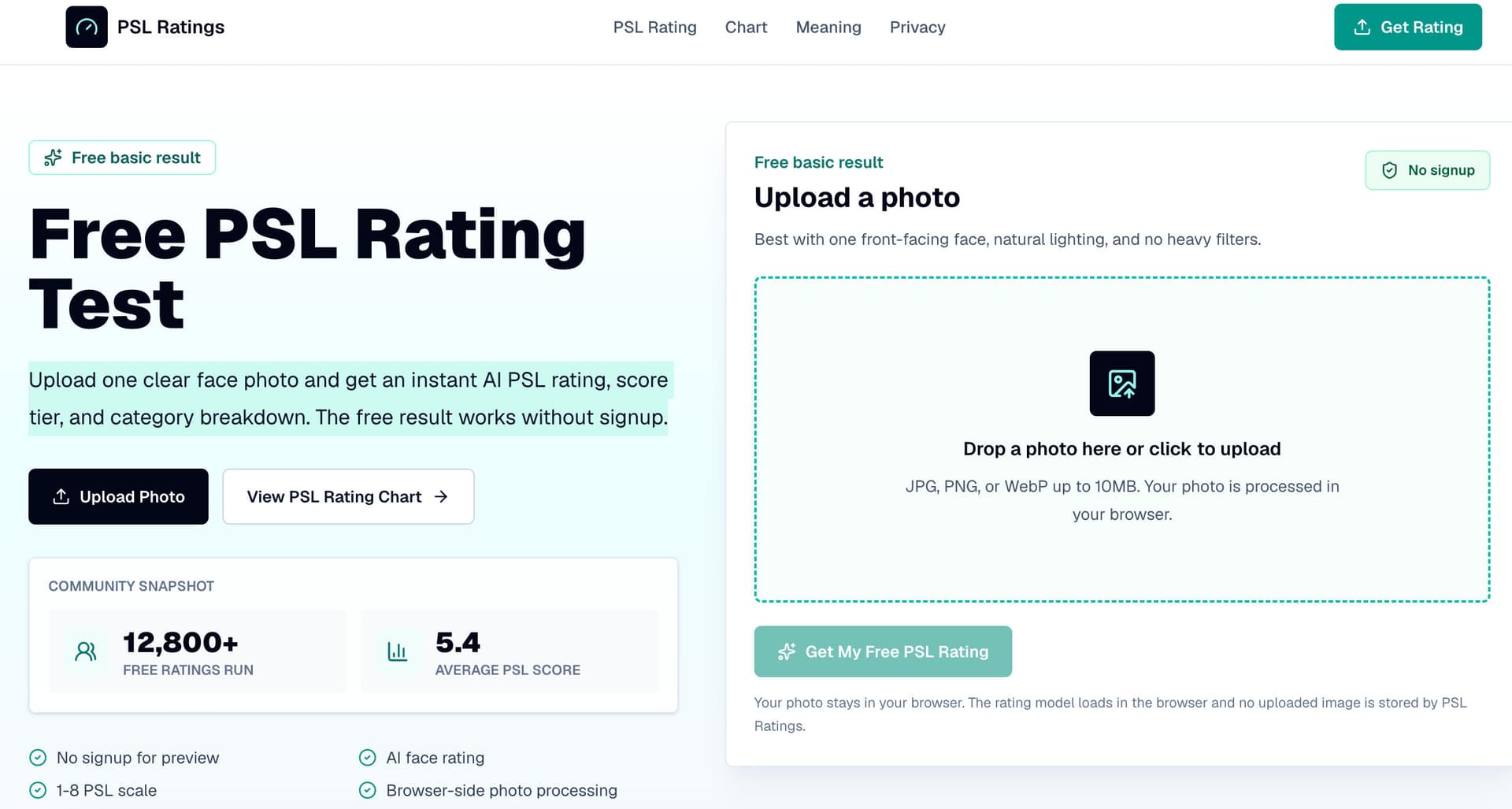 PSL Rating - Product Image