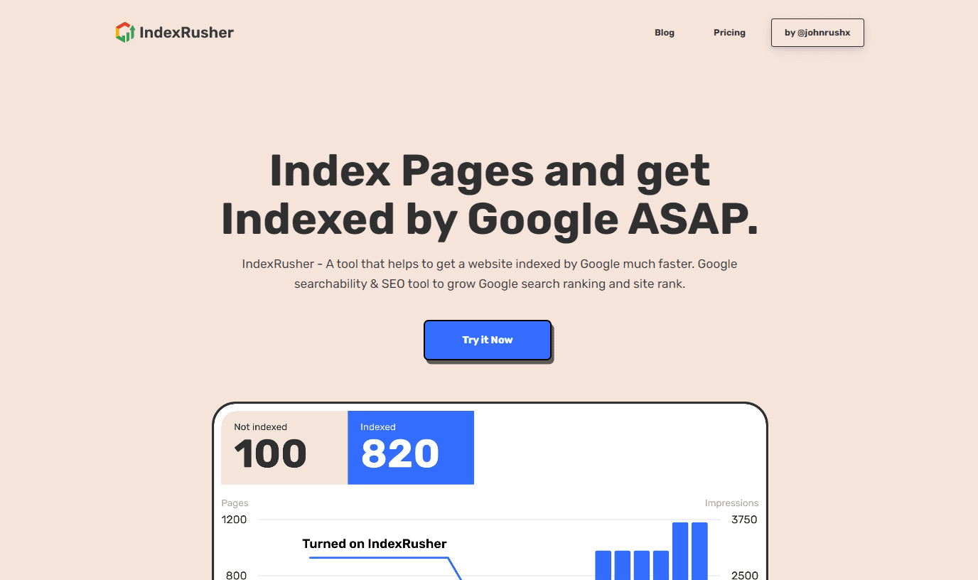 IndexRusher - Product Image