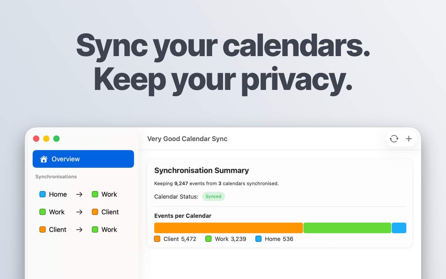 Very Good Calendar Sync - Product Image