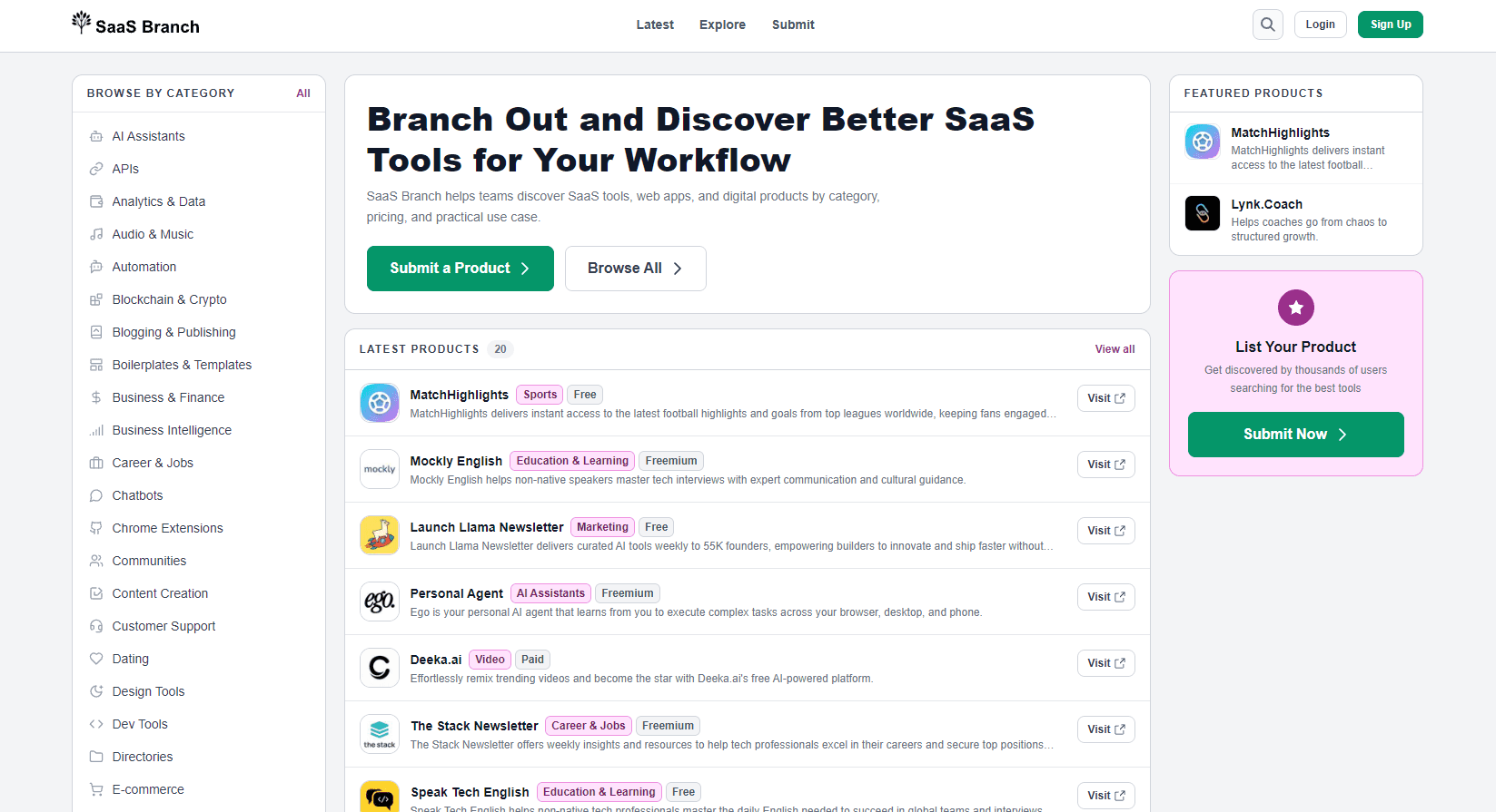 SaaS Branch - Product Image