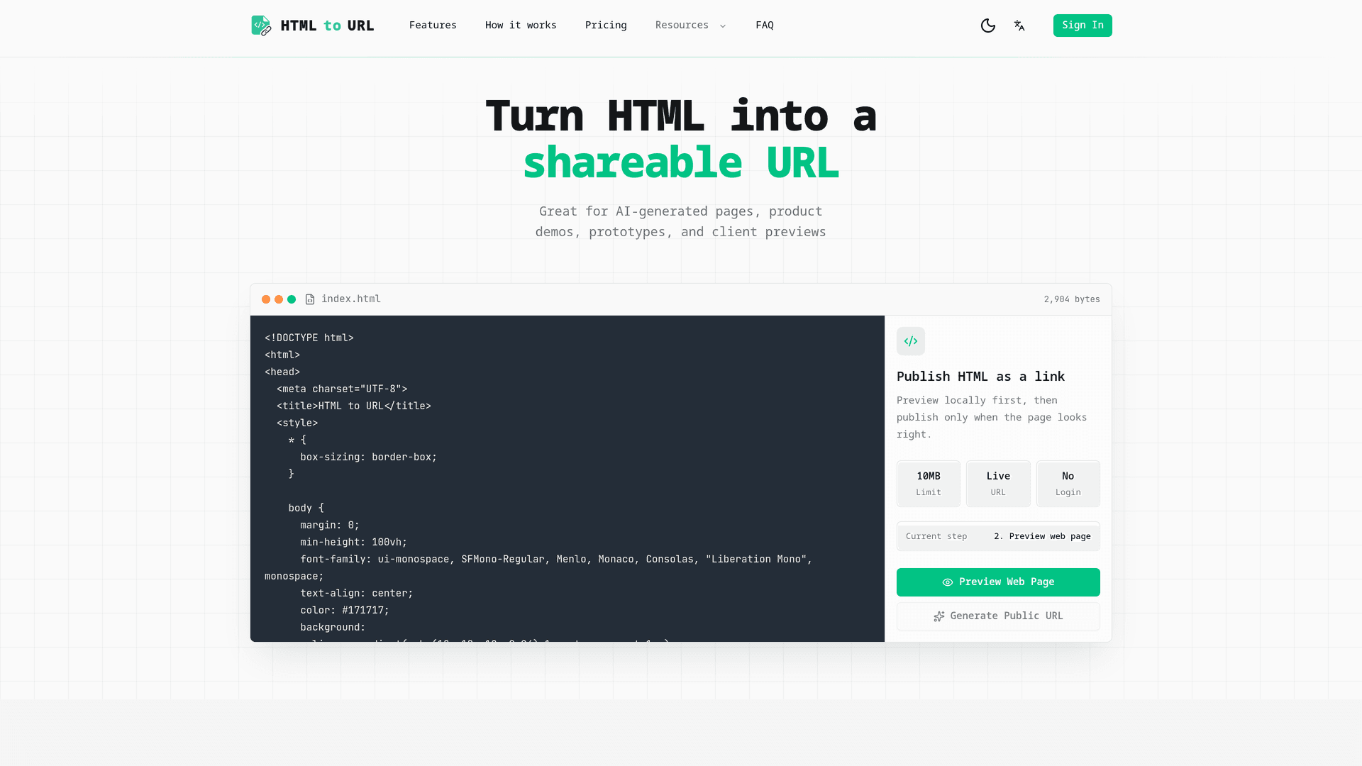 HTMLtoURL - Product Image