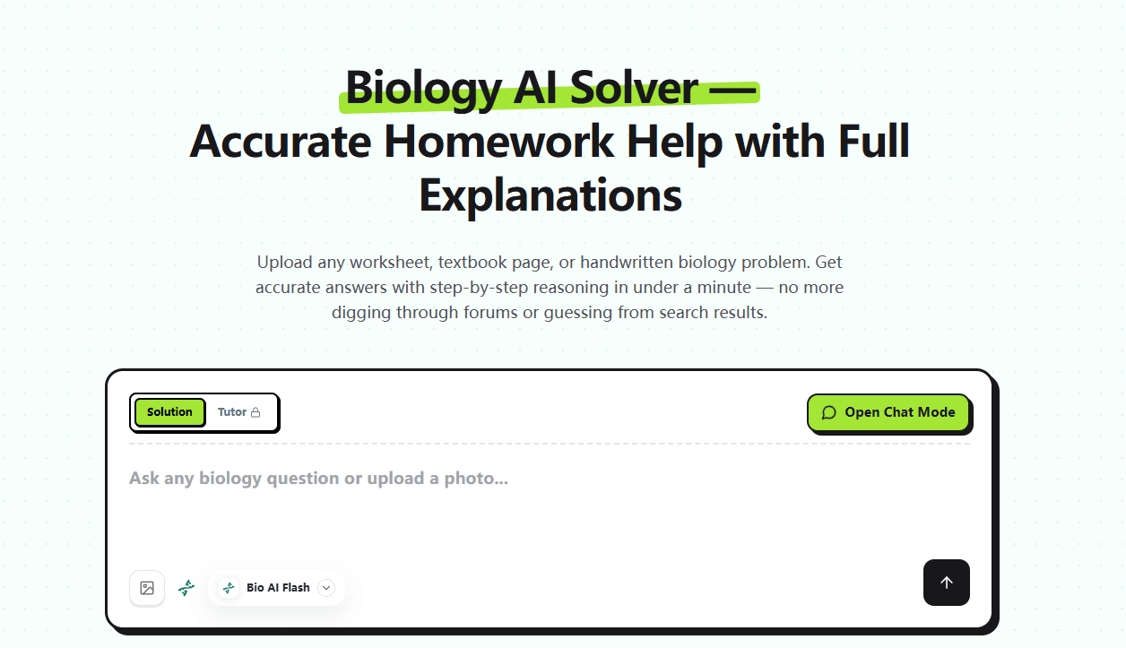 Biology AI Solver - Product Image