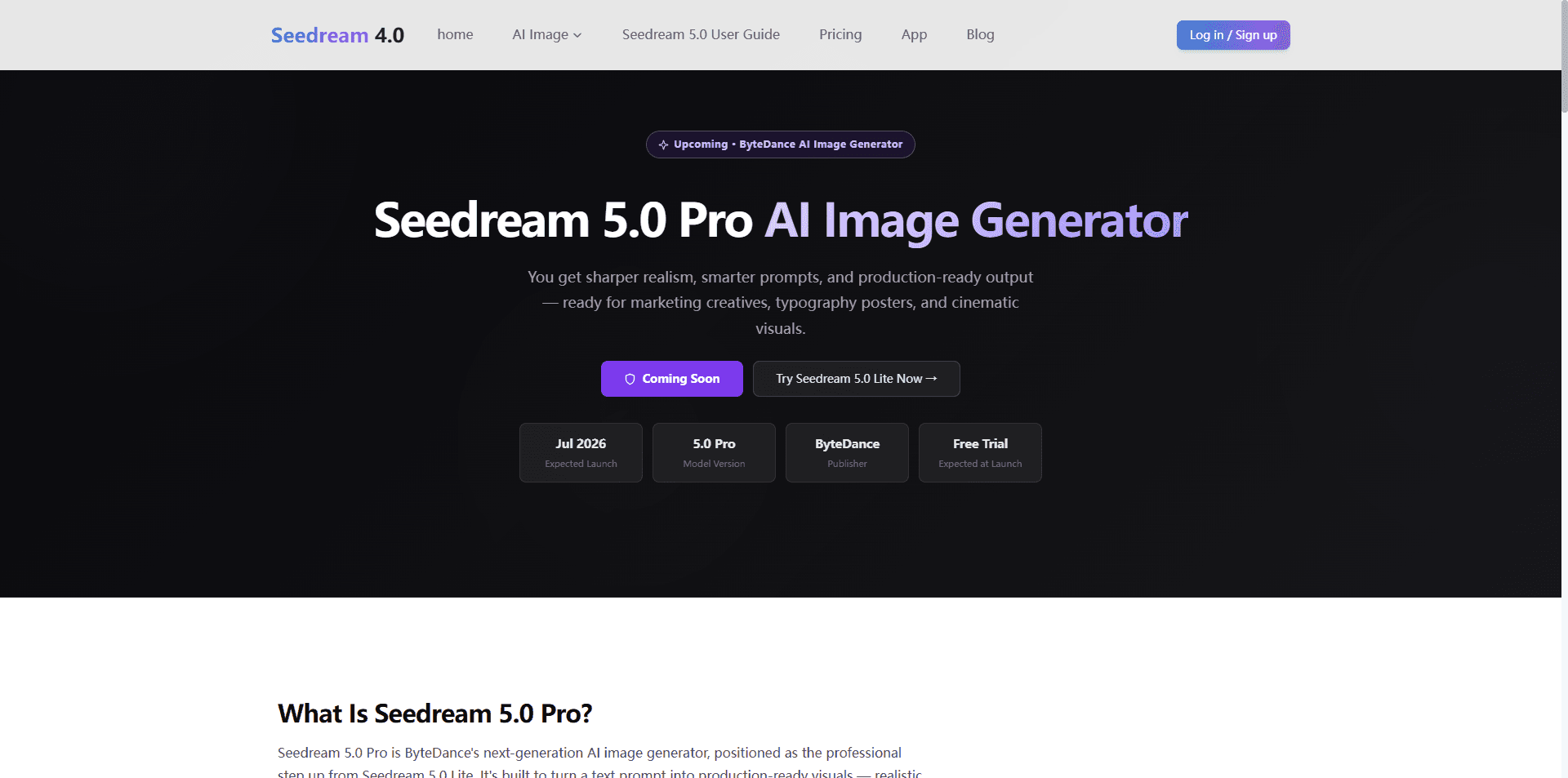 Seedream 5.0 Pro  - Product Image