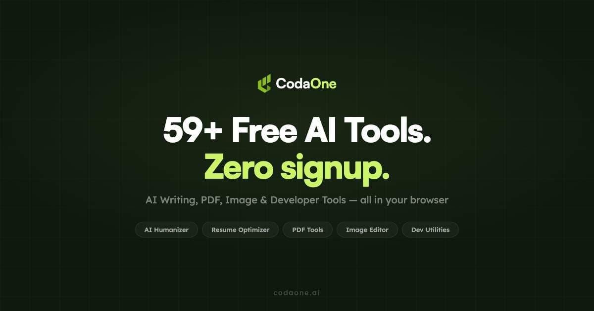 CodaOne AI - Product Image
