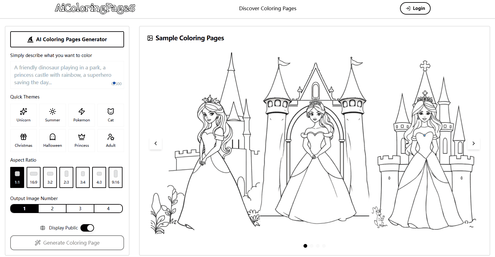 AI Coloring Pages Generator - Product Image