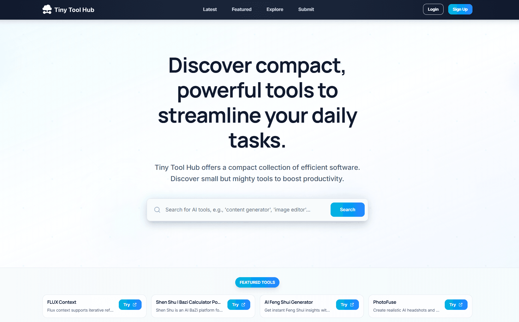 Tiny Tool Hub - Product Image