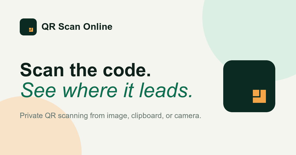 QR Scan Online - Product Image