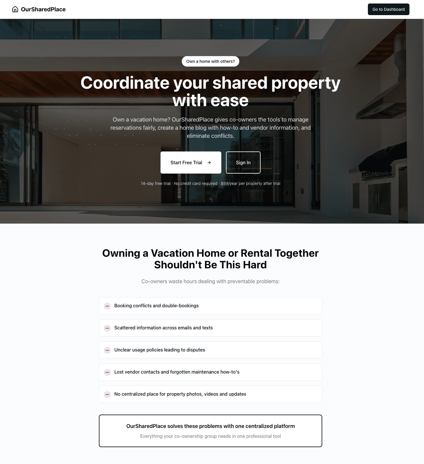 OurSharedPlace - Product Image