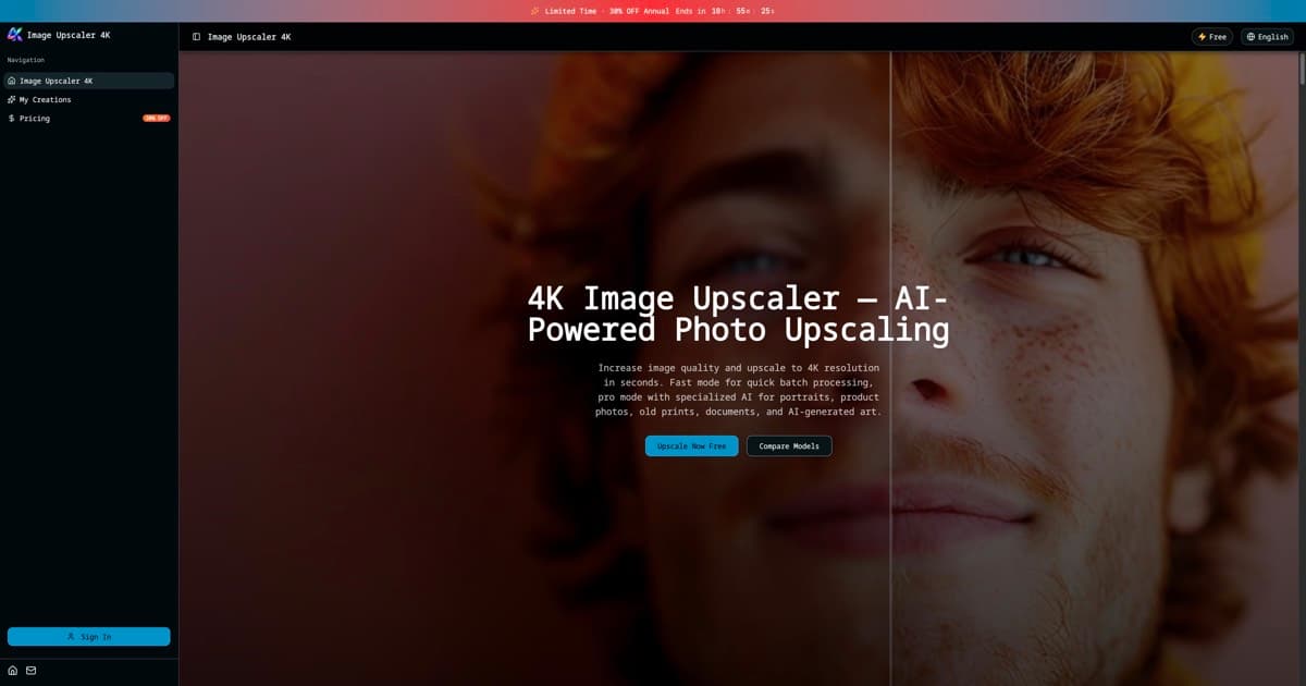 Image Upscaler 4K - Product Image