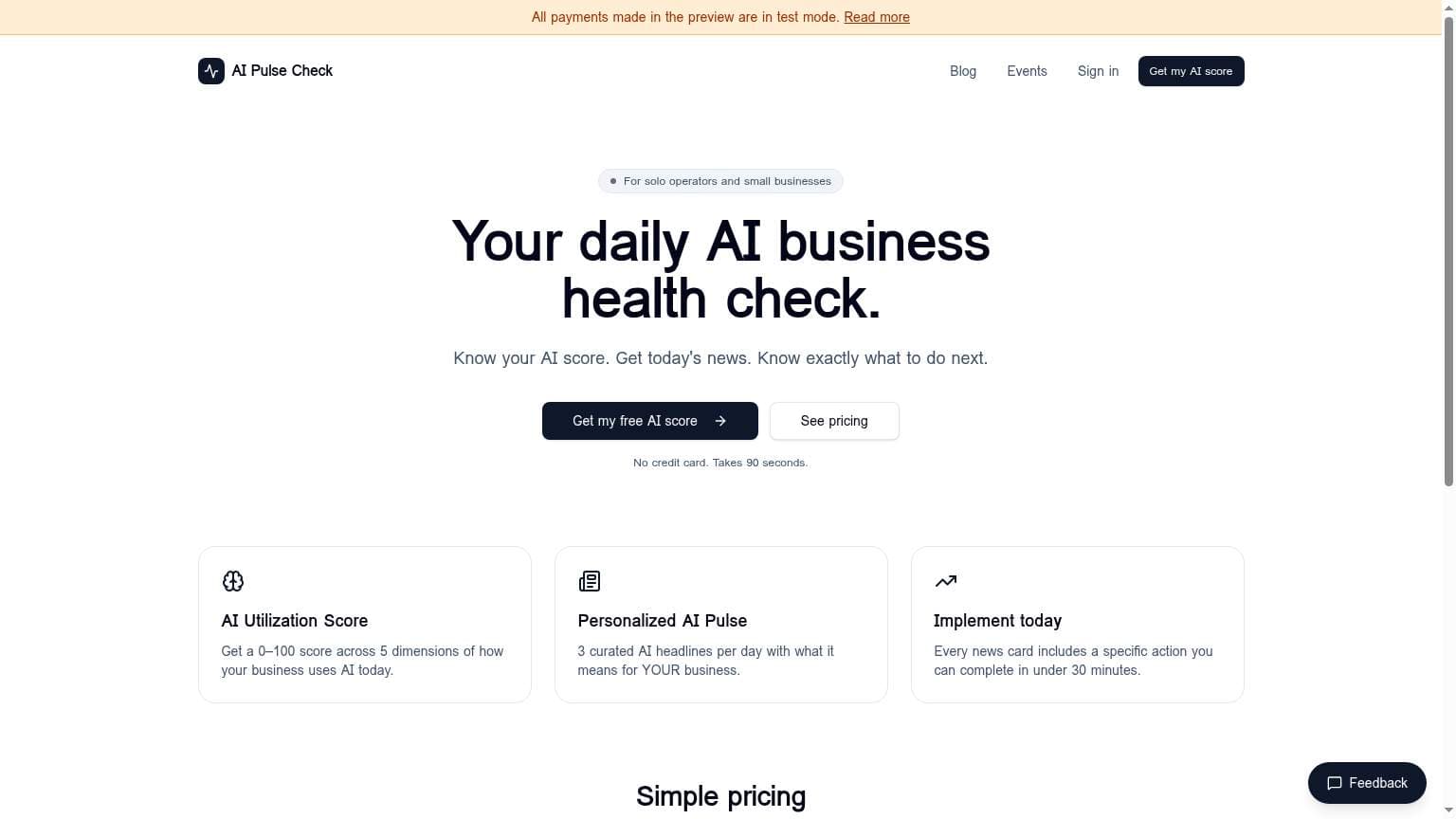 aipulsecheck.io - Product Image