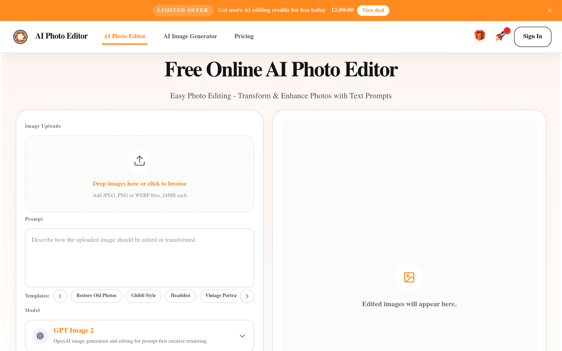 AI Photo Editor - Product Image