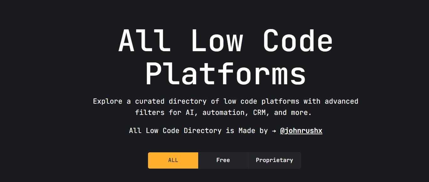 Low Code Platforms - Product Image