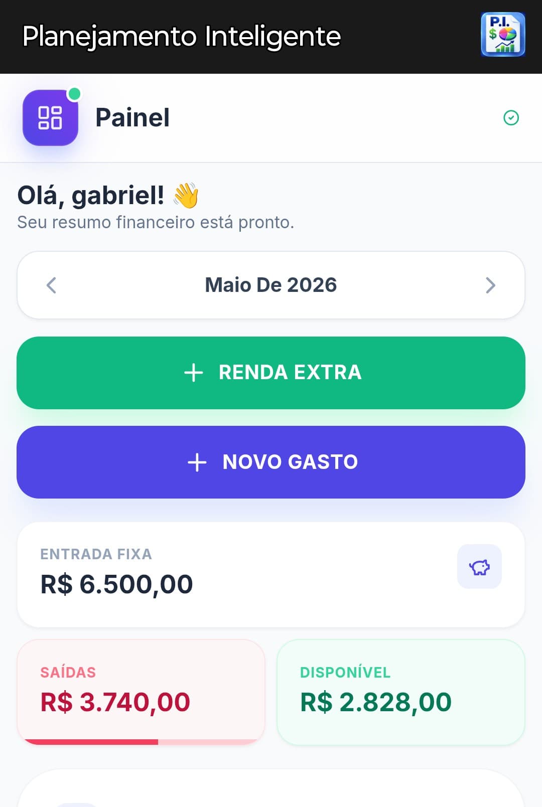 App de Organização Financeira - Product Image
