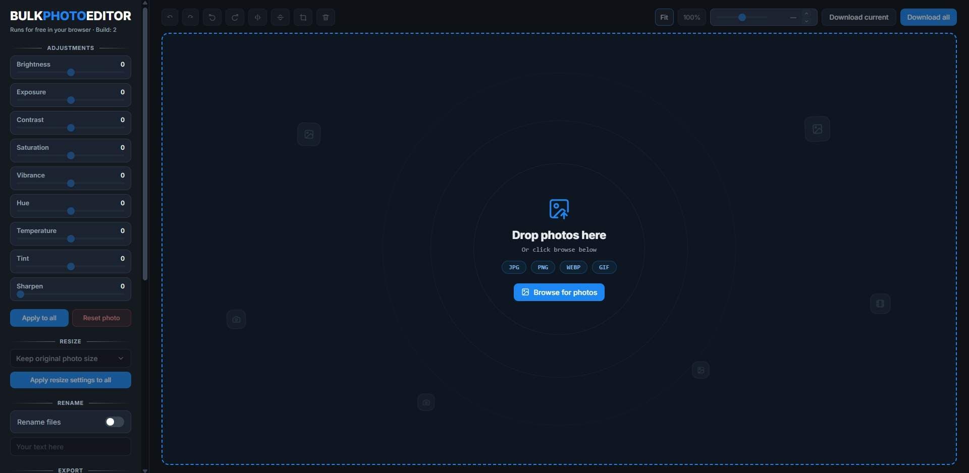 Bulk Photo Editor - Product Image