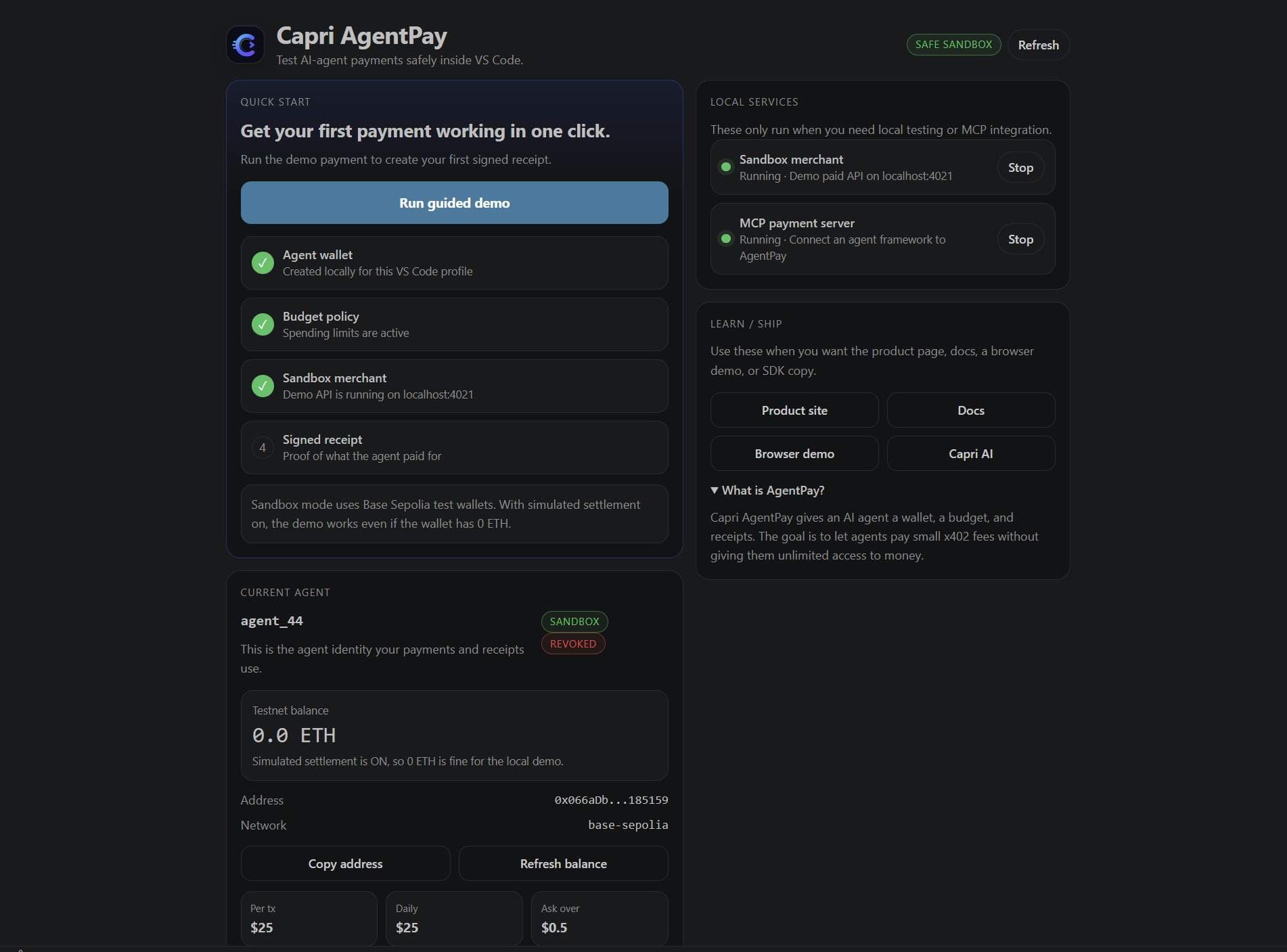 Capri Ai Agentpay - Product Image