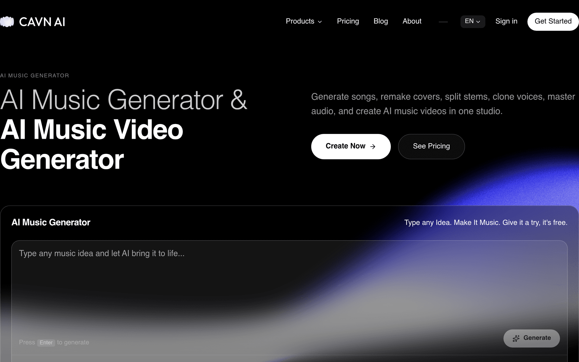 CAVN AI | AI Music Generator - Product Image