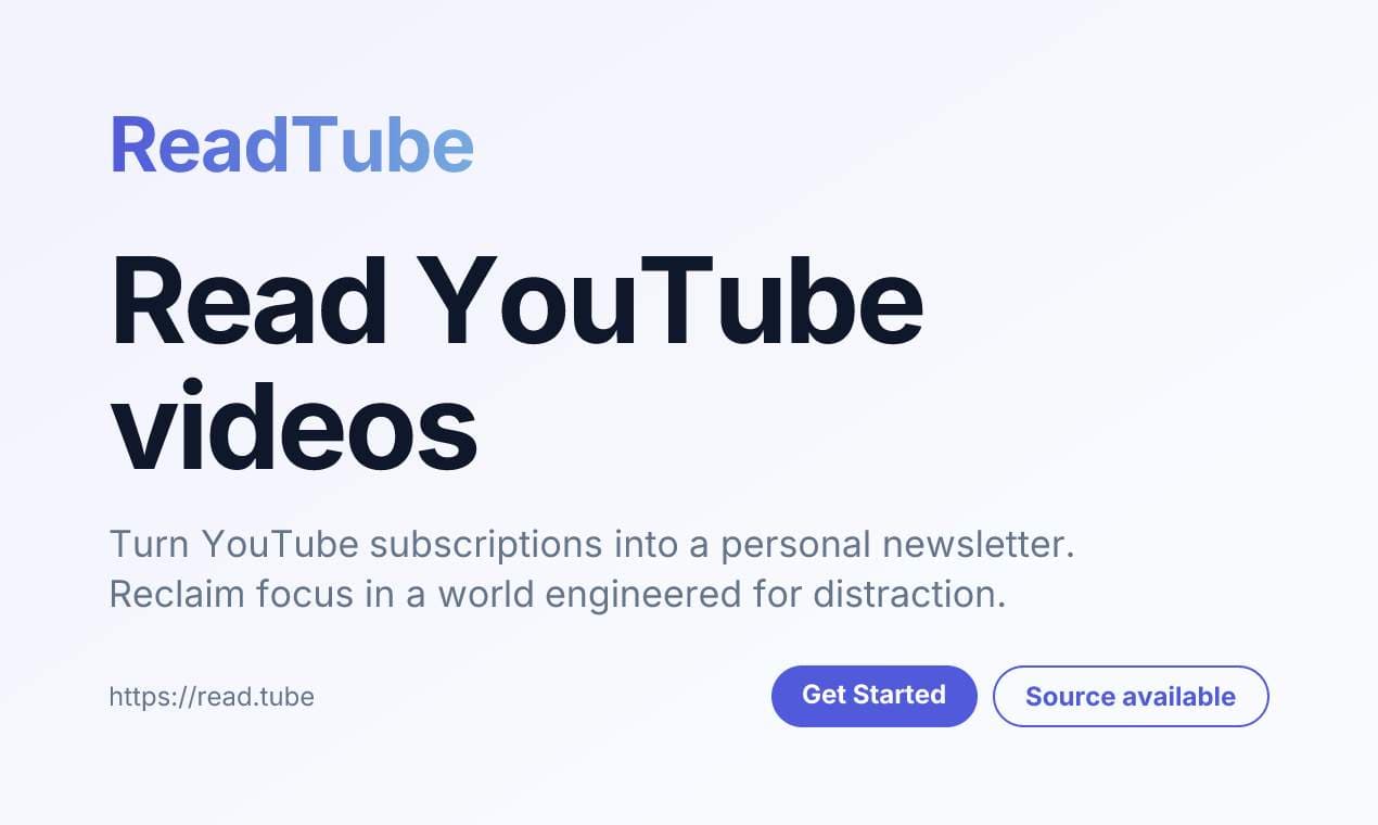 ReadTube - Product Image