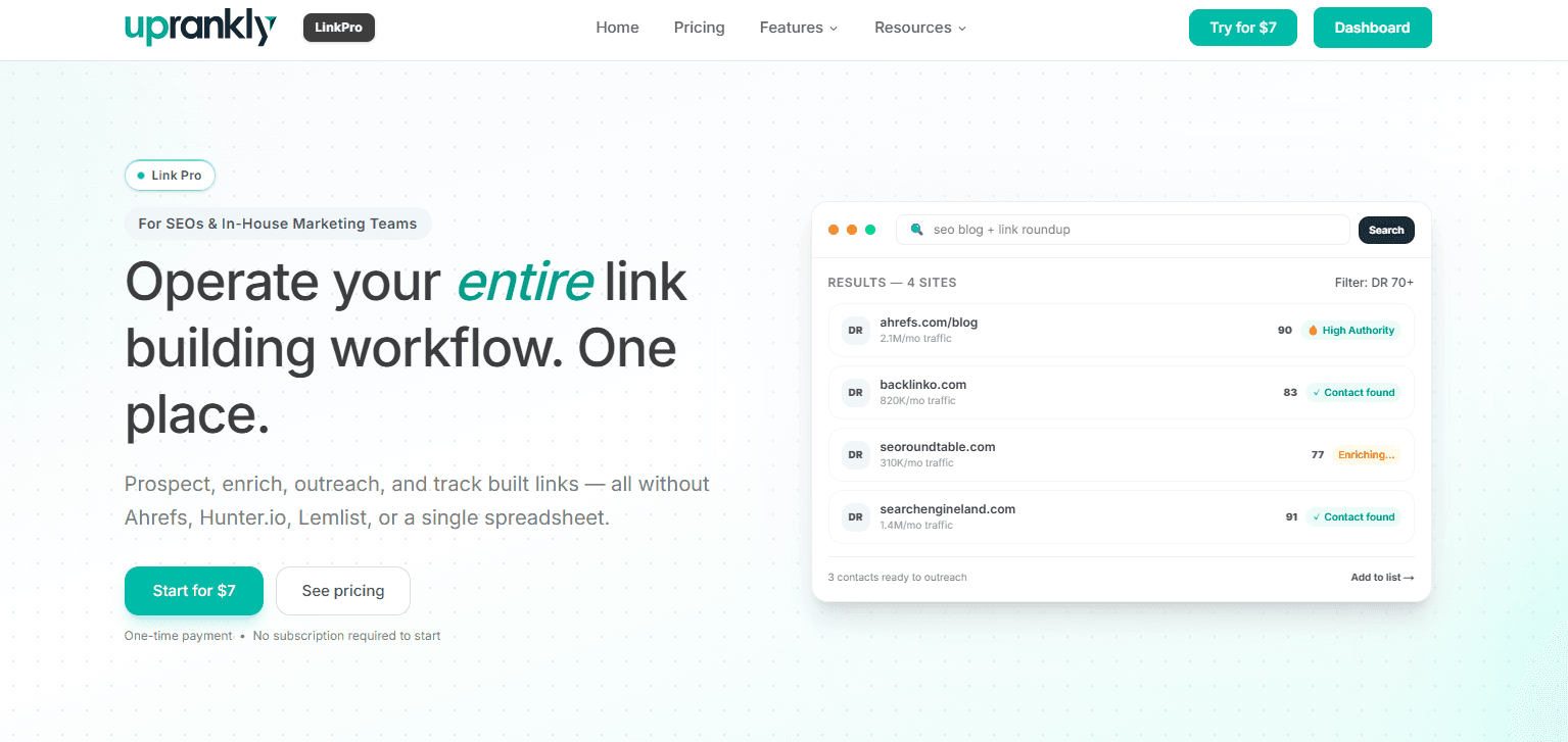 Uprankly LinkPro - Product Image