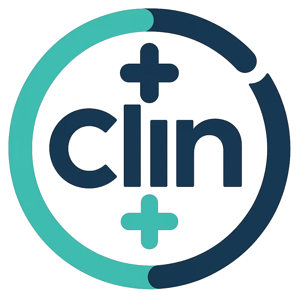 Clin + Gestão inteligente, saúde eficiente logo